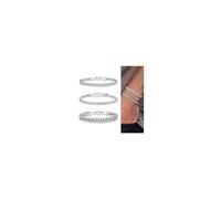 TINGN Bracelet en argent pour homme en acier inoxydable 316L - Bracelet cubain - Chaîne Figaro - Cadeau pour homme - Père ami mari, Acier inoxydable