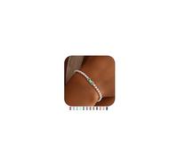 TINGN Bracelet pierre de naissance en argent pour femme Dainty 12 mois Pierres Bracelet extensible Bracelet Fantaisie Cadeau d'anniversaire pour femme et fille, Cuivre