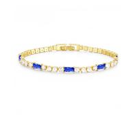 TINGN Bracelet pierre de naissance pour femme - Or 14 carats - Réglable - Avec zircone - Hypoallergénique - Cadeau d'anniversaire et de mariage, Eine Grösse, Pierre précieuse, Zircon