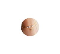 TINGN Cadeau de demoiselle d'honneur, bracelet pour femme, bracelet en or, bracelet doré, bracelet pour femme, bijou pour femme, cadeau pour femme, bracelet lettres A-Z, 20 cm, Laiton