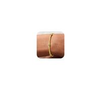 TINGN Cadeau de Pâques pour femme : bracelet délicat avec pierre de naissance en perles élastiques plaquées or 14 carats - Cadeau de bijoux tendance pour amitié, anniversaire, filles et femmes