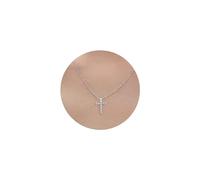 TINGN Chaîne en forme de croix pour femme, plaqué or 14 carats, avec pendentif en forme de croix, élégant collier ras du cou pour femme, bijou christianisme, bijou fantaisie de qualité supérieure