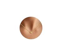 TINGN Chaîne en or avec lettres pour femme, plaqué or 14 carats, chaîne avec lettres, bijoux nominatifs, collier personnalisé pour femmes et filles