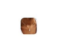 TINGN Chaîne en or plaqué or 14 carats pour femme - Collier ras du cou élégant - Bijou tendance de qualité supérieure pour femme, Cuivre