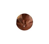 TINGN Chaîne en or plaqué or 14 carats pour femme - Collier ras du cou élégant - Bijou tendance de qualité supérieure pour femme, Cuivre