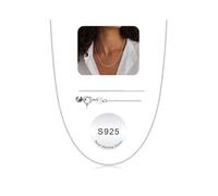 TINGN Chaîne gourmette en argent sterling 925 de 0,8 mm pour femme - Sans pendentif - Chaîne rolo argenté/doré, 50.5 cm (20 zoll), Argent sterling