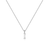TINGN Collier Femme d'Initiales S925 Argent Sterling, Dainty Hypallergen Collier d'Initiales pour Femmes Pendentif s925 Argent Sterling Collier d'Adolescentes (I)