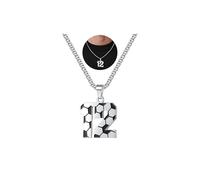 TINGN Collier football pour homme, Acier inoxydable