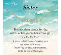 TINGN Colliers cadeaux pour femme - Colliers ondulés plaqués or 14 carats pour femme, cadeau d'anniversaire, de départ à la retraite pour maman, fille, sœur, amitié, cadeau d'anniversaire pour