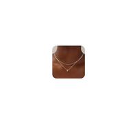 TINGN Colliers superposés pour femmes et filles, collier avec pendentif lettre de A à Z plaqué or blanc 14 carats, collier à initiale minuscule collier avec monogramme personnalisé pour femmes et