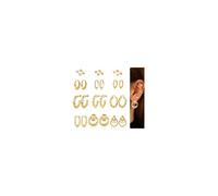 TINGN Lot de 12 boucles d'oreilles dorées pour femme - Petites boucles d'oreilles à tige empilables pour plusieurs piercings, cadeaux pour filles et petites amies, bijoux de piercing hélix