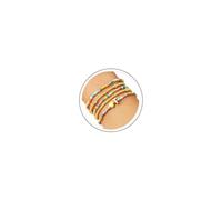 TINGN Lot de 5 bracelets de perles colorées pour femme - Or - Bracelet cœur pour enfants et filles - Personnalisables - Avec lettres de A à Z - Cadeau d'anniversaire personnalisé pour petite amie