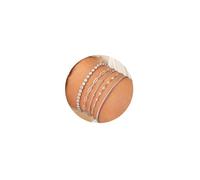 TINGN Lot de 5 bracelets en argent pour femme en acier inoxydable - Chaînes empilables réglables - Bracelet Figaro à chevrons - Perles - Bracelet à breloques - Bijoux tendance pour femme et fille