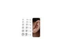 TINGN Lot de 6 paires de boucles d'oreilles en argent 925 pour homme et femme - Petites boucles d'oreilles à dos plat - CZ/perle/vis à boule ronde - Dos plat, Argent