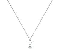 TINGN S925 Collier Femmes d'origine en Argent Sterling, Dainty Collier d'origine Hypoallergénique alphabet s925 Collier d'origine en Argent Sterling pour Adolescentes (E)