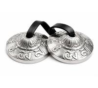 Tingsha Cymbales Cloches - Facile à jouer - Carillon en bronze pour méditation pleine conscience pour guérison des chakras, bain, cadeaux spirituels tibétains fabriqués à la main par Himalaya Bazaar