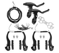 TINGSING Ensemble de Freins de Type V Avant et Arrière pour VTT, Kit de Câbles Intérieurs et Extérieurs avec Clés Multi-outils, Câbles d'Étriers et Levier pour BMX