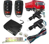 TINGSING Système de verrouillage central d'alimentation 24 V CC, système d'entrée sans clé pour camion à 2 portes, kit de verrouillage de porte de rechange automobile avec verrouillage,