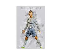 TINGTAI - Cristiano Ronaldo CR7 Affiche de joueur de football, impression d’art de grand joueur de football, affiche décorative peinte sur toile pour salon, chambre à coucher (50 x 75 cm)