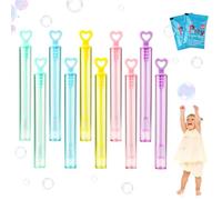 TINGTING Lot de 10 mini pipes à bulles de savon pour mariage et liquide concentré 10 ml pour enfants