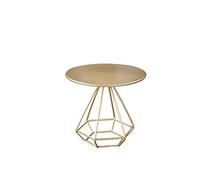 Tingting1992 Table basse, table d'appoint, canapé, salon simple, petite table à thé, table basse, table à thé (couleur : or)