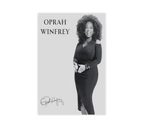 TINGTOEO Actrice, Oprah Winfrey, art rétro noir et blanc, impression sur toile, décoration murale pour salon, chambre à coucher, style sans cadre, 30 x 45 cm