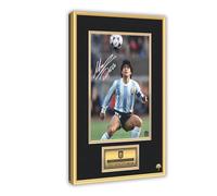 TINGTOEO Poster sur toile représentant un joueur de football, Diego Armando Maradona, décoration de chambre à coucher, bureau, chambre, cadeau, 50 x 75 cm