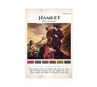 TINGTOEO Toile murale rétro du hameau de Shakespeare - Décoration de chambre à coucher, bureau, chambre - Sans cadre - 30 x 45 cm