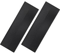 Tingyanyan 2 Paquets de Tapis de Service de Bar, Tapis de Bar Noir, 60 x 20 cm, Tapis de Bar à café, Tapis de déversement sur Le comptoir