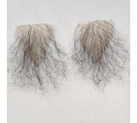 Tingyilan 2 pièces de poils corporels invisibles réalistes naturels pour ajouter du volume - Aisselles, poitrine, moustache pour hommes et femmes,Noir,One Size