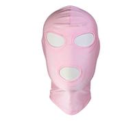 Tingyilan 2 pièces unisexe couverture complète spandex 2ème peau masques couvre-tête cagoule pour temps froid ski moto,Rose,L
