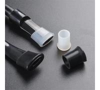 Tingyilan 30pcs Silicone Couverture Pipes Fumant Manchons De Protection, Embout Buccal De Remplacement Embouts en Caoutchouc Accessoires,Noir,S
