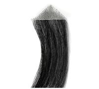 Tingyilan Cheveux sur les tempes, postiche, favoris, front, toupe, forme de triangle, vrais cheveux humains avec une peau fine Pu couvrant le recul masculin,Noir,3x3x4cm