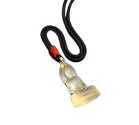 Tingyilan Collier Pendentif Bouddha Sakyamuni Émaillé 1 Pièce Pour Hommes Et Femmes, Collier En Jade Bouddha Guanyin Avec Chaîne En Cristal, Bijou Porte-Bonheur, Cadeau,A,One Size