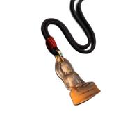 Tingyilan Collier Pendentif Bouddha Sakyamuni Émaillé 1 Pièce Pour Hommes Et Femmes, Collier En Jade Bouddha Guanyin Avec Chaîne En Cristal, Bijou Porte-Bonheur, Cadeau,F,One Size