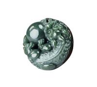 Tingyilan Collier Pendentif Naturel Hetian Jade Pi Xiu, Lucky Fortune