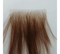 Tingyilan faux cheveux privés, bikini réaliste invisible, poils colorés pour hommes et femmes, simulation faite à la main, fibre de haute température, poils pubiens,Marron