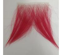 Tingyilan Faux Cheveux Privés Coloré Invisible Réaliste Naturel Sexy Poils Corporels Poils Aisselles Poils Poitrine Fausse Moustache Homme She-Man Robe Cosply Fantaisie,Rouge