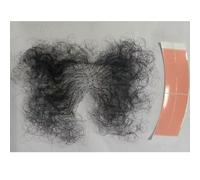 Tingyilan Faux Cheveux Privés Noir Invisible Réaliste Faux Poils Pubiens Bikini Costume Poils Du Corps Poupée En Silicone Corps Fausse Moustache Pour Hommes Et Femmes,Noir,One Size