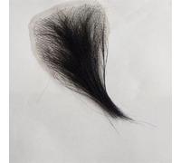 Tingyilan Faux cheveux privés pour les femmes Extensions de cheveux pour un usage quotidien Mini taille Raide Synthétique Poils de corps Fausse poitrine Barbe Moustache Perruque de cheveux