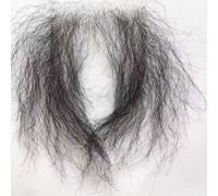 Tingyilan Faux cheveux privés, toupet pubien unisexe fait à la main long invisible réaliste faux poils du corps pour mâle femelle, poupée en silicone noir ajoutant du volume de cheveux,B,One Size