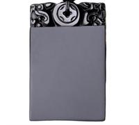 Tingyilan Obsidienne Noire Naturelle Cristal Bouddha Force Protection Amulette Porte-Bonheur Pendentif Collier,Style n