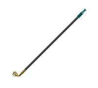 Tingyilan Pipe à Fumer Vintage Durable pour Tabac et Cigarettes, Style Classique en Bois, Pipe en Laiton avec Embout en Jade, Universelle,B,43cm