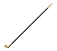 Tingyilan Pipe à Fumer Vintage Durable pour Tabac et Cigarettes, Style Classique en Bois, Pipe en Laiton avec Embout en Jade, Universelle,C,48cm