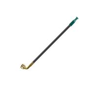 Tingyilan Pipe à Fumer Vintage Durable pour Tabac et Cigarettes, Style Classique en Bois, Pipe en Laiton avec Embout en Jade, Universelle,B,33cm