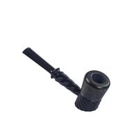 Tingyilan Pipe à Tabac en Bois Naturel de 5 Pouces avec Embout Droit en métal, Pipe à Fumer Durable avec Sac de Rangement et boîte Cadeau, pour Les Amateurs de Tabac et pour Offrir en Cadeau,B