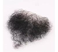 Tingyilan Pleine main nouée dentelle douce invisible costume barbe faux poils pubiens pâte de poils corporels, costume bas du corps poils pubiens, ajout de volume de cheveux
