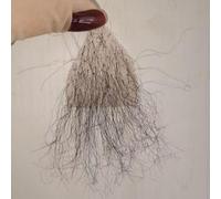 Tingyilan Poil pubien faux, triangle noir en dentelle complète invisible réaliste, poils pubiens rares factices, poils corporels de costume,1,One Size