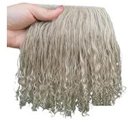 Tingyilan Restes de Cuir en Laine de Mouton, Cuir de Mouton bouclé coloré, Chutes de Laine d'agneau, tampons de Polissage en Laine pour Travail du Cuir, Lot de 2,14,5x10cm~2pcs