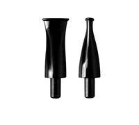 Tingyilan Tuyau Droit en Acrylique Noir pour Tabac avec Embout de Remplacement en Forme de Selle, Taille Mini adaptée aux filtres de 3 mm pour Bricolage,Bj10